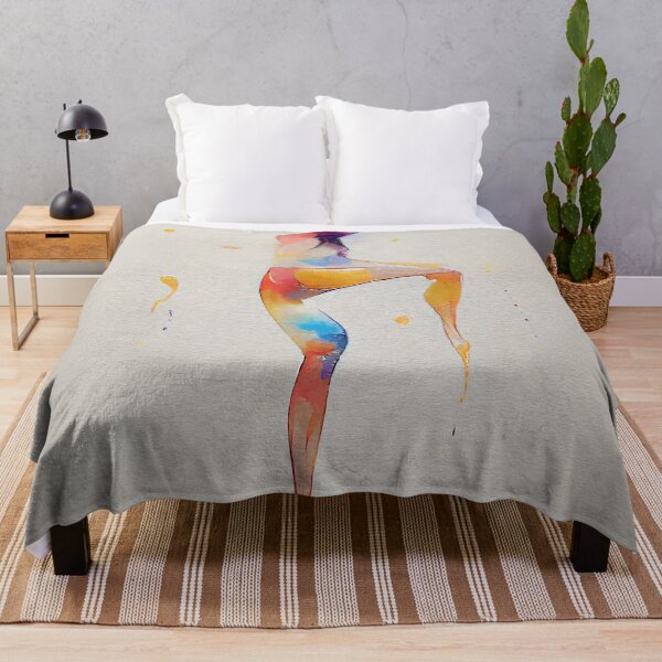 Item preview, Watercolor dance and yoga illustration designed and sold by artofbelletz.