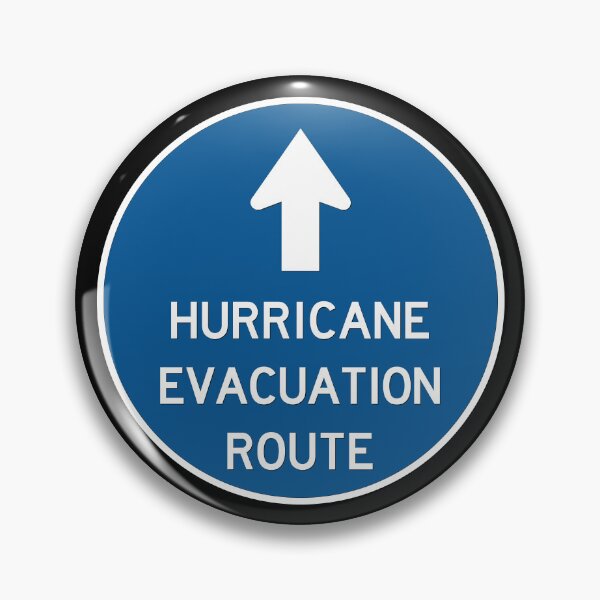 Item preview, Hurricane Evacuation Route Sign designed and sold by RonTo.