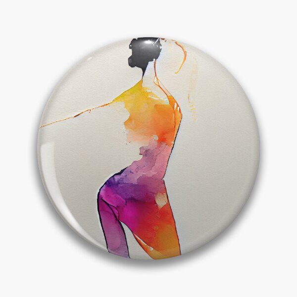 Item preview, Watercolor dance and yoga illustration designed and sold by artofbelletz.