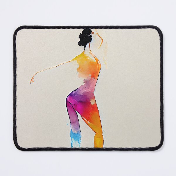 Item preview, Watercolor dance and yoga illustration designed and sold by artofbelletz.