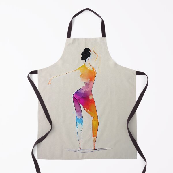 Item preview, Watercolor dance and yoga illustration designed and sold by artofbelletz.