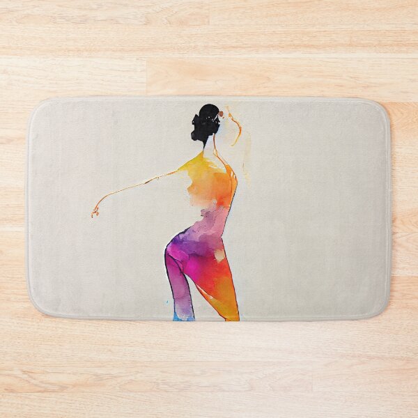 Artikelvorschau, Watercolor dance and yoga illustration entworfen und verkauft von artofbelletz.