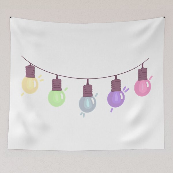 Item preview, Cute pastel light bulbs chain designed and sold by CloudyTree.