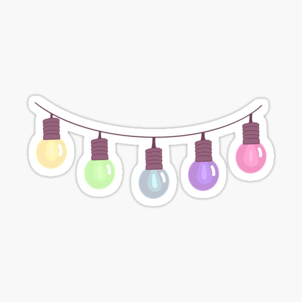 Item preview, Cute pastel light bulbs chain designed and sold by CloudyTree.