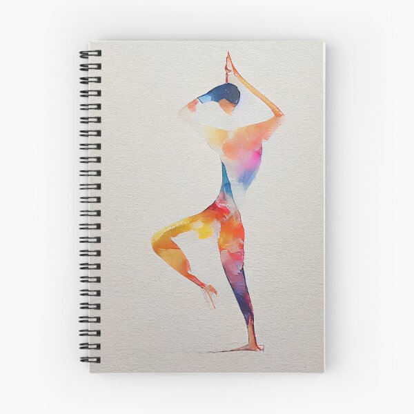 Item preview, Watercolor dance and yoga illustration designed and sold by artofbelletz.