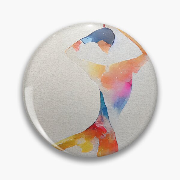 Item preview, Watercolor dance and yoga illustration designed and sold by artofbelletz.
