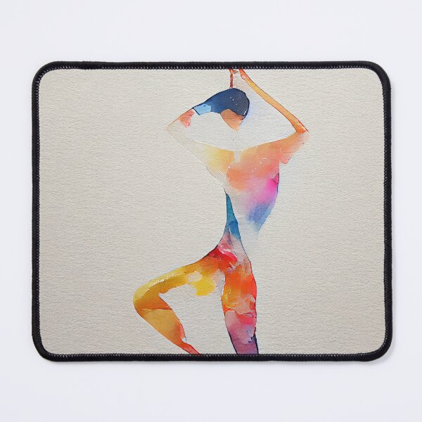Item preview, Watercolor dance and yoga illustration designed and sold by artofbelletz.