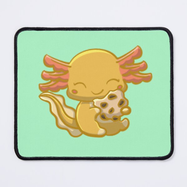 Item preview, Gold Axolotl Eating Cookie designed and sold by NLDStudios.