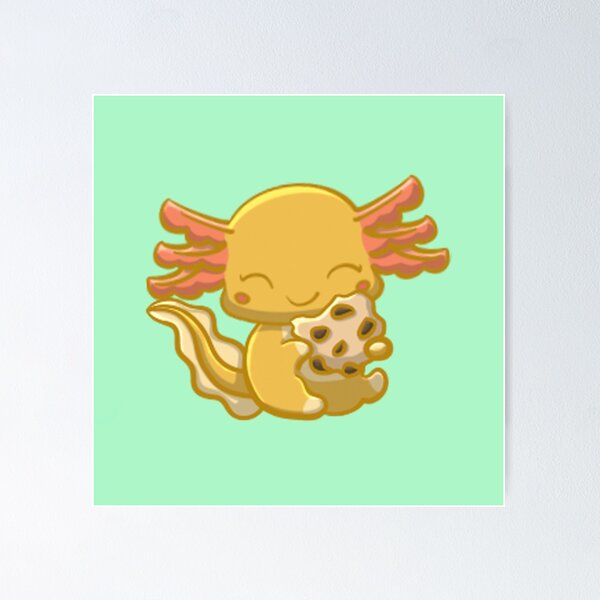 Item preview, Ajolote dorado comiendo galleta designed and sold by NLDStudios.