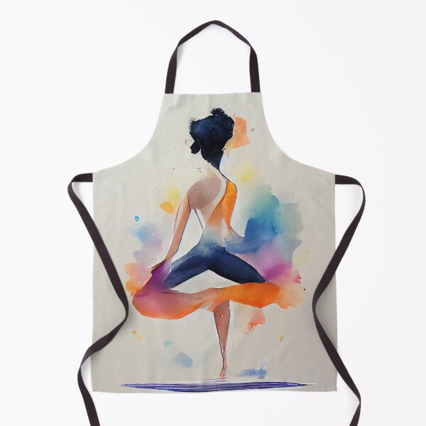 Item preview, Watercolor dance and yoga illustration designed and sold by artofbelletz.