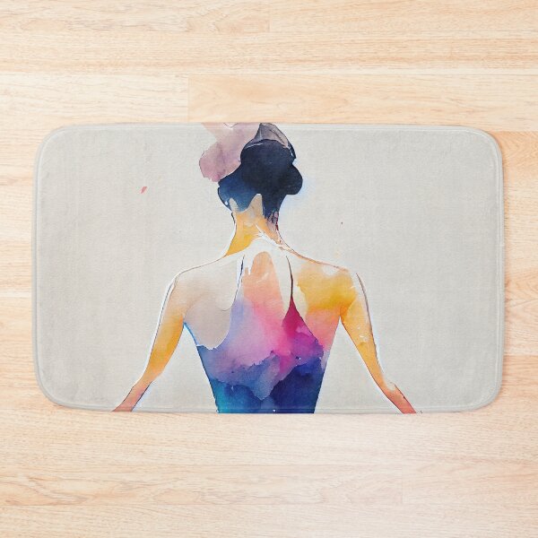 Artikelvorschau, Watercolor dance and yoga illustration entworfen und verkauft von artofbelletz.