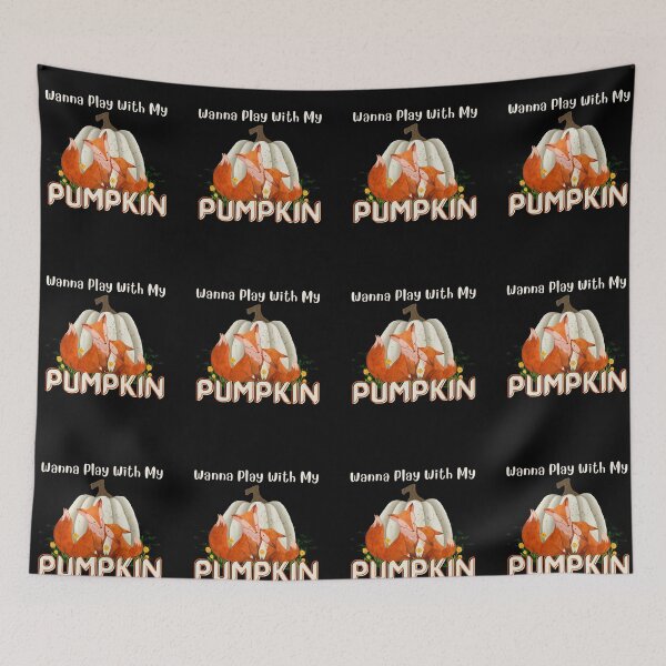 Item preview, Wanna Play With My Pumpkin (Foxes and Pumpkin) designed and sold by SimplyMe-Plus.