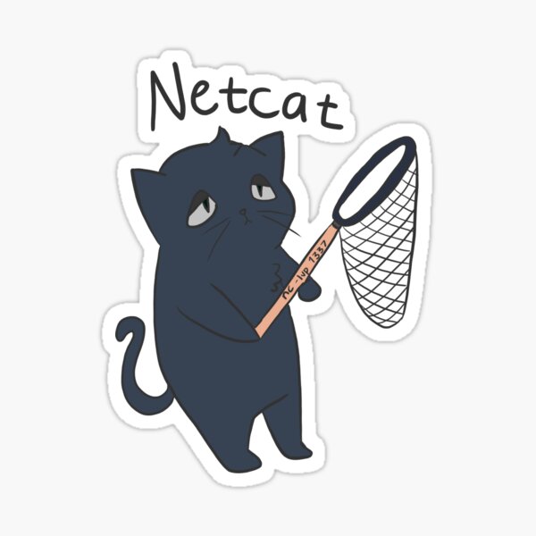 "Netcat" Sticker for Sale by kanashiirno | Redbubble