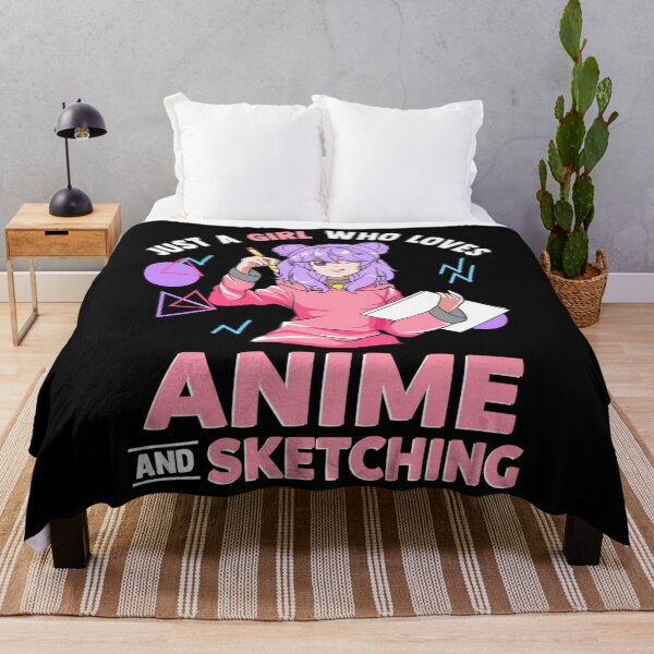 Item preview, Just A Girl Who Loves Anime and Sketching Drawing Art Long Sleeve designed and sold by expertpineapple.