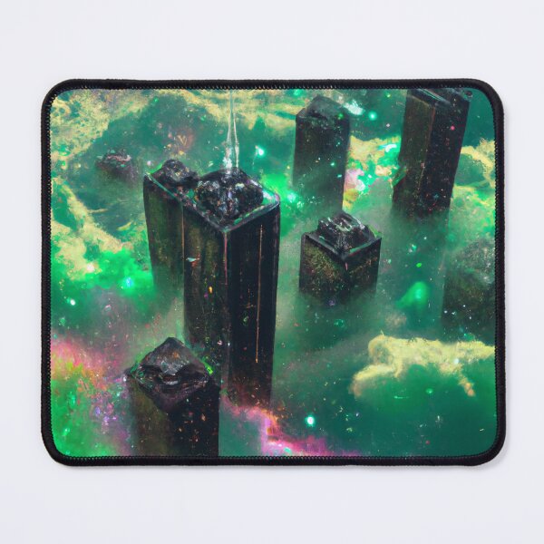 Item preview, Gamma Green Cloud Cyberpunk City - AI Generated Art designed and sold by Vault256.