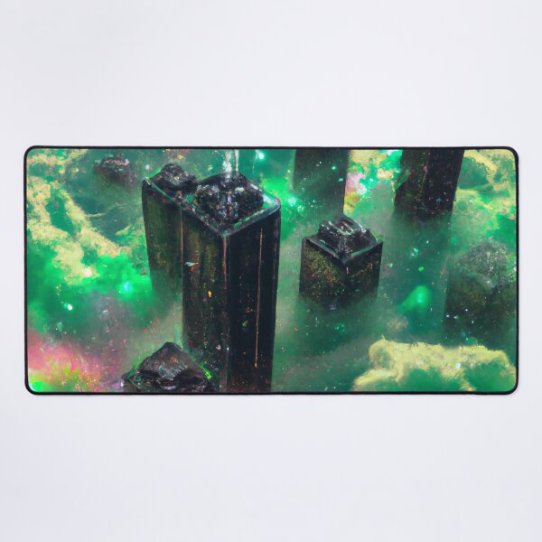 Item preview, Gamma Green Cloud Cyberpunk City - AI Generated Art designed and sold by Vault256.