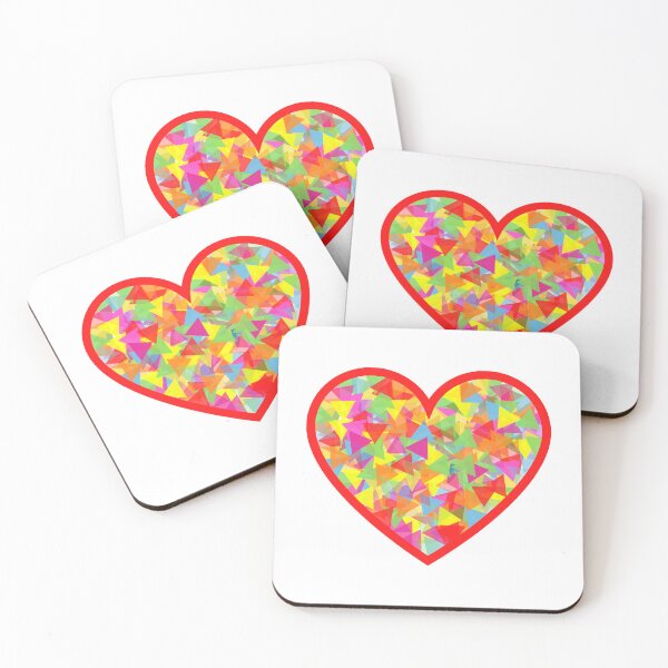 Item preview, Colorful Heart Sticker designed and sold by BigCityTennis.