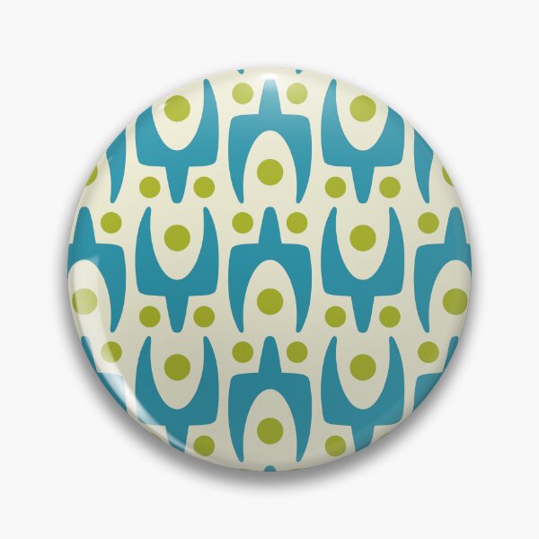 Item preview, Mid Century Modern Abstract Pattern 842 Blue and Green designed and sold by tonymagnerart.