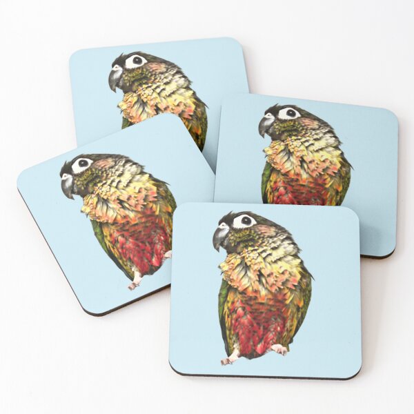 Item preview, Pet Green Cheek Conure | Bathed Conure | Wet Small Parrot | Wet Parakeet | Parrot lover designed and sold by TatianaLG.