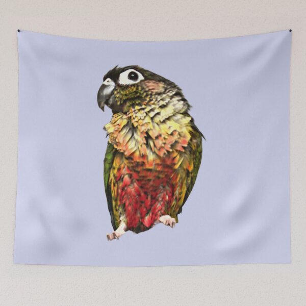 Item preview, Pet Green Cheek Conure | Bathed Conure | Wet Small Parrot | Wet Parakeet | Parrot lover designed and sold by TatianaLG.