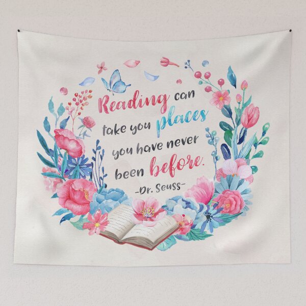 Item preview, Reading can take us places designed and sold by Stella Bookish Art.