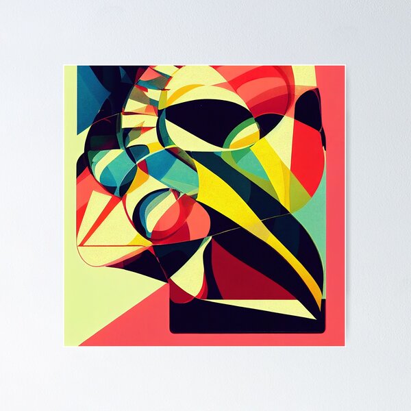 Item preview, Pop Art abstract and colorful graphic designed and sold by artofbelletz.