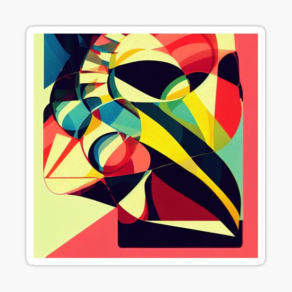 Item preview, Pop Art abstract and colorful graphic designed and sold by artofbelletz.