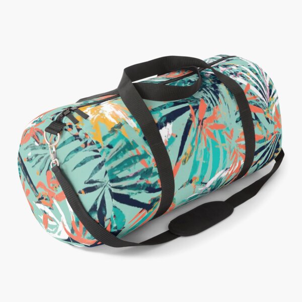 Item preview, Tropical jungle tiger retro colorful screen print style designed and sold by ParrotPartyArt.