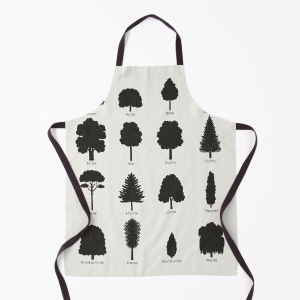 Item preview, Native tree species, tree silhouettes or species chart / infographic (German) designed and sold by Iris Luckhaus.