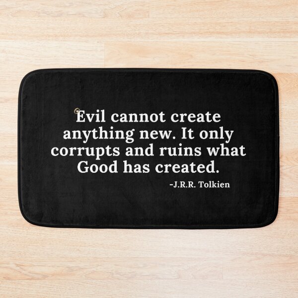 Item preview, Evil Cannot Create Anything New - Quote - White Text designed and sold by TheKnightWriter.