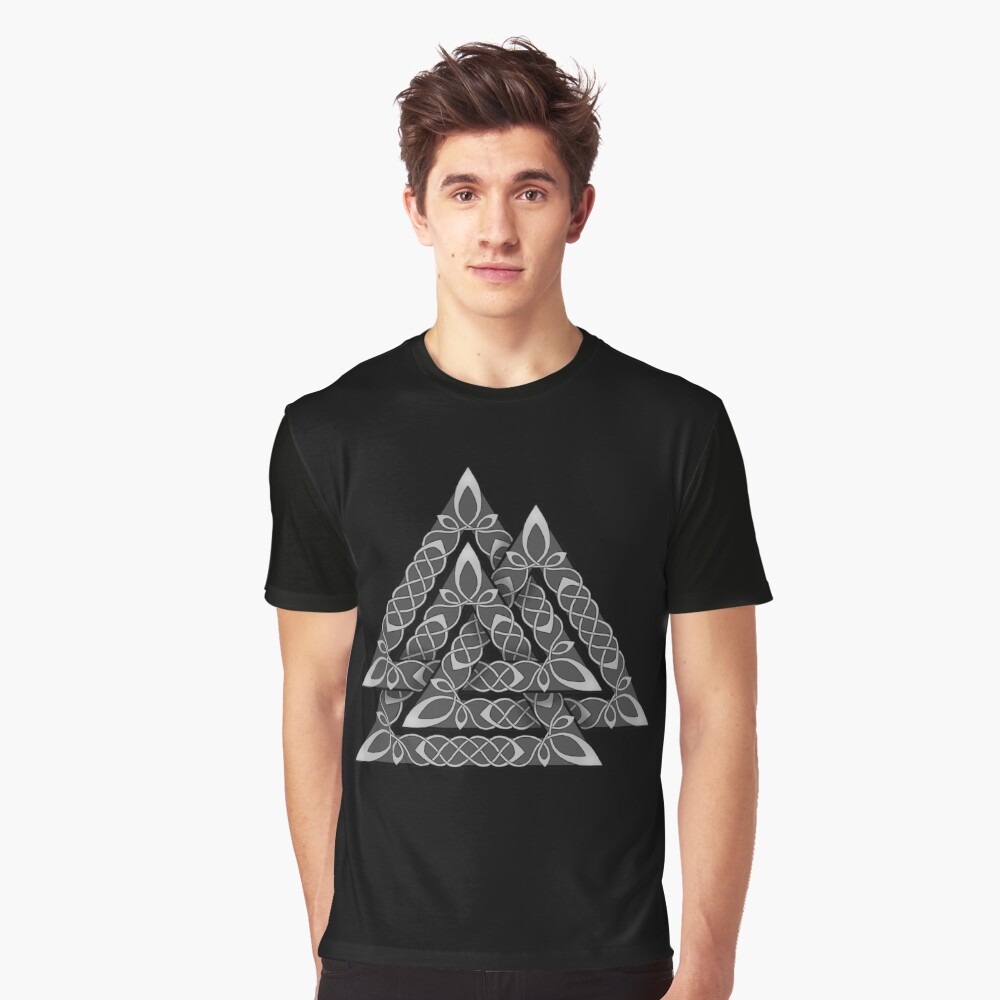 Valknut Knotwork Graphic T-Shirt