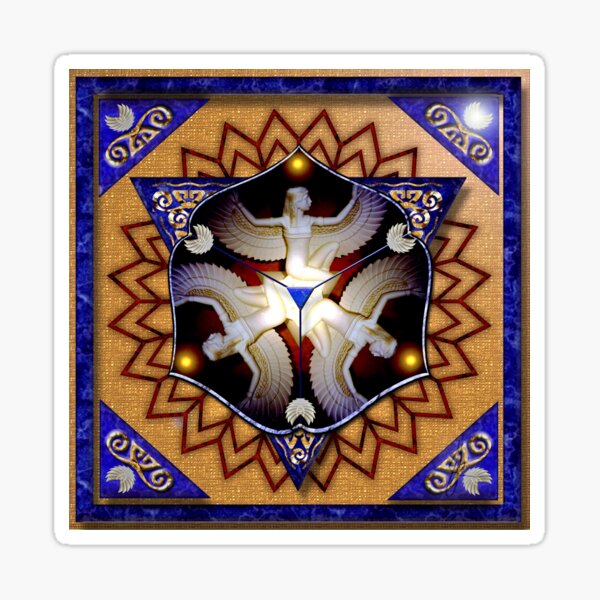 Vista previa del artículo con la obra «Lady Isis Mandala», diseñado y vendido por Jane Marin.