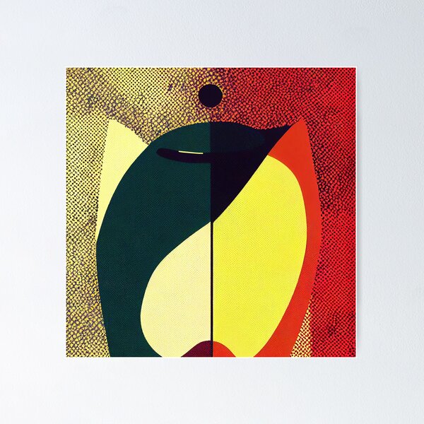 Item preview, Pop Art abstract and colorful graphic designed and sold by artofbelletz.