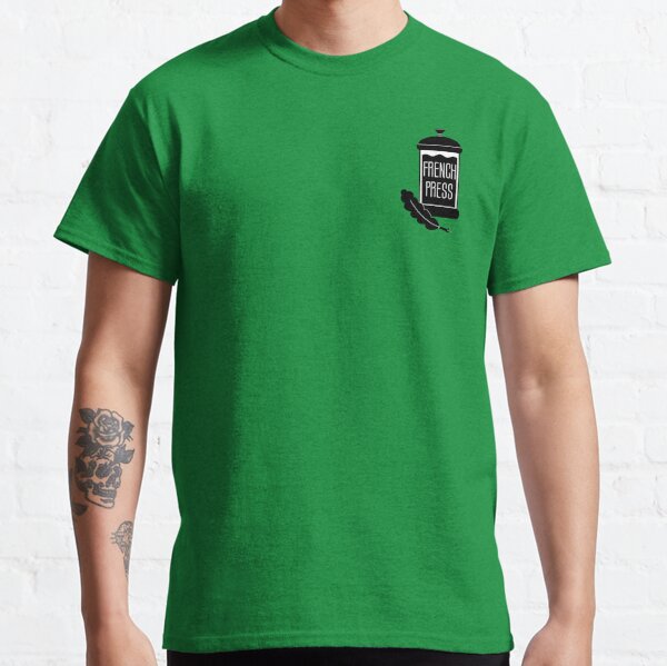 French Press Logo, green, small Classic T-Shirt