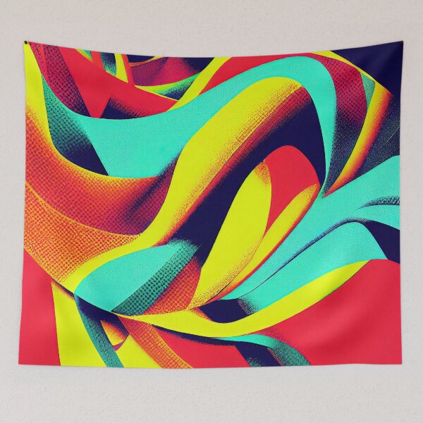 Item preview, Pop Art abstract and colorful graphic designed and sold by artofbelletz.