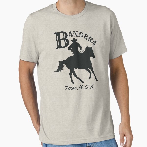 Artikel-Vorschau von Bandera Texas USA Cowboy – Schwarz, designt und verkauft von WesternLocales.