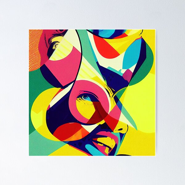 Item preview, Pop Art abstract and colorful graphic designed and sold by artofbelletz.