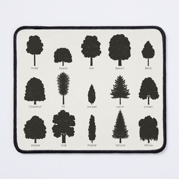 Item preview, Common Tree Shapes or Species Identification ID Chart designed and sold by Iris Luckhaus.