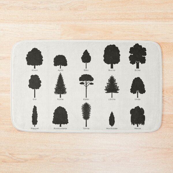 Item preview, Native tree species, tree silhouettes or species chart / infographic (German) designed and sold by Iris Luckhaus.