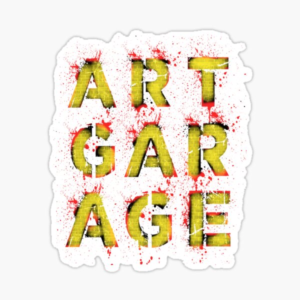 Street Art Garage Splash Graffiti Sticker