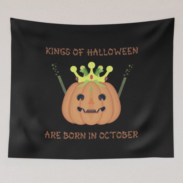 Item preview,  Unique Funny Spooky Scary Halloween Kings of Halloween Are Born in October designed and sold by marvacousins246.