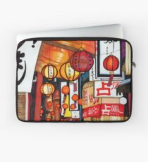 Straßenlaternen Laptoptasche