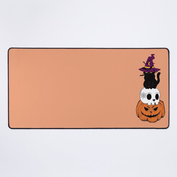 Item preview, Halloween Vibes Cat Skull and Pumpkin Head designed and sold by humnoo.