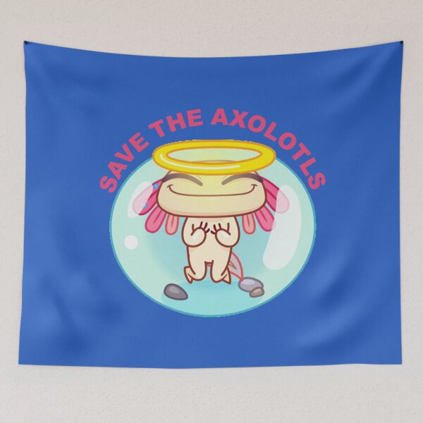 Item preview, save the axolotls    designed and sold by duyenlephien.