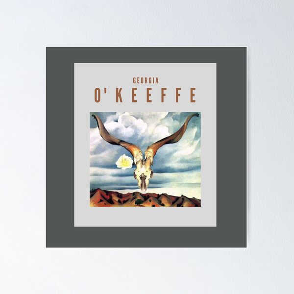 Item preview, Georgia O'Keeffe, Ram's Head White Hollyhock and Little Hills, 1935, The Brooklyn Museum designed and sold by Psycheek.