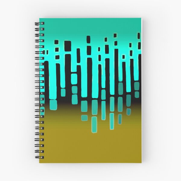 Item preview, Abstract, painted illustration, horizon, teal, mustard yellow designed and sold by Svitac.
