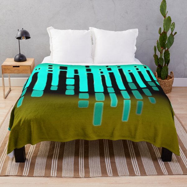 Item preview, Abstract, painted illustration, horizon, teal, mustard yellow designed and sold by Svitac.