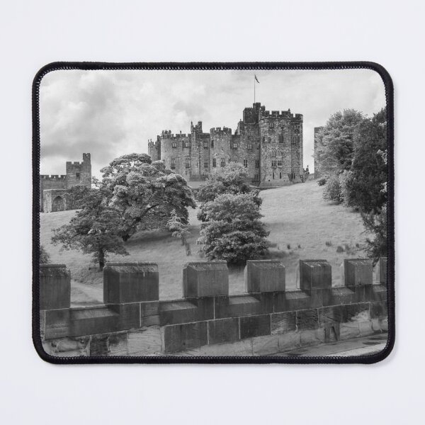 Item preview, Alnwick Castle in black and white designed and sold by cdkphotos.