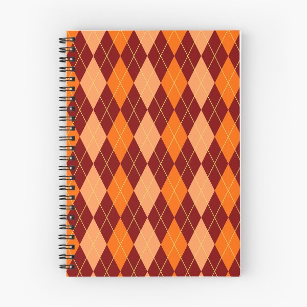 Item preview, Orange Fall Argyle Pattern designed and sold by Arianna Khalil.