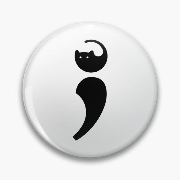 Item preview, Semicolon Cat designed and sold by CloseButton.